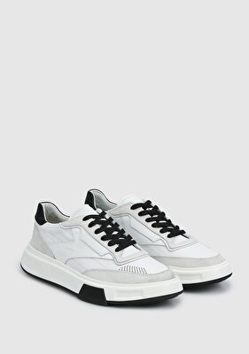 Provoq Beyaz Deri Erkek Sneaker