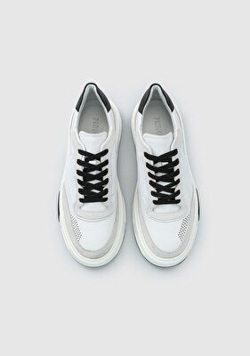 Provoq Beyaz Deri Erkek Sneaker