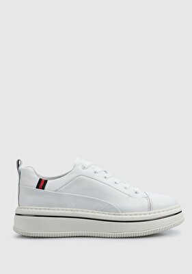 Provoq Beyaz Deri Erkek Sneaker