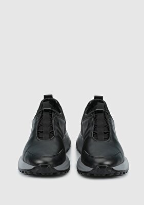 Provoq Siyah Deri Erkek Sneaker