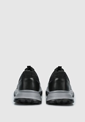 Provoq Siyah Deri Erkek Sneaker