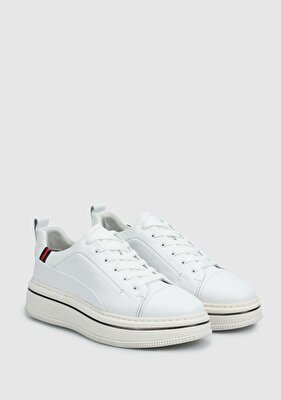 Provoq Beyaz Deri Erkek Sneaker