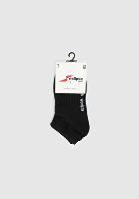 ECLIPSE SPORT Siyah  Eclipse Sport ES003 Siyah Patik Tekli Çorap