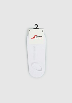ECLIPSE SPORT Beyaz  Eclipse Sport ES001 Beyaz Sneaker Tekli Çorap