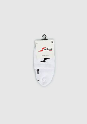 ECLIPSE SPORT Beyaz  Eclipse Sport ES004 Beyaz Quarter Tekli Çorap