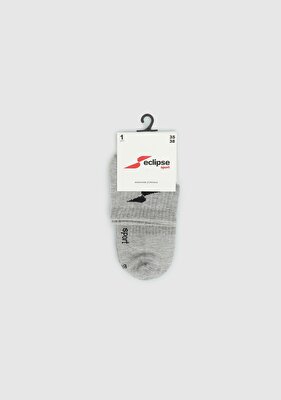ECLIPSE SPORT Gri  Eclipse Sport ES004 GRİ Quarter Tekli Çorap