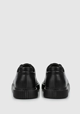 Provoq Siyah Deri Erkek Sneaker