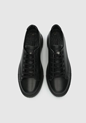 Provoq Siyah Deri Erkek Sneaker