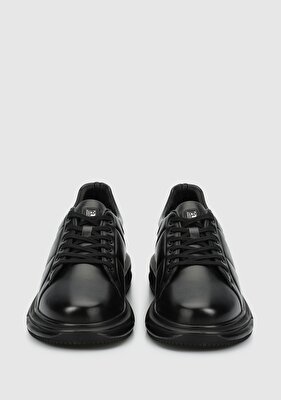 Provoq Siyah Deri Erkek Sneaker