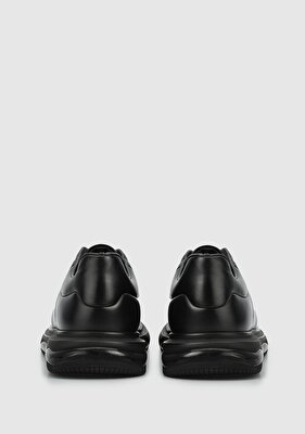 Provoq Siyah Deri Erkek Sneaker