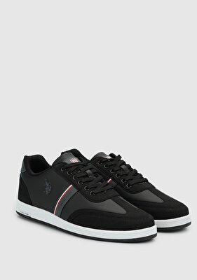 U.S. Polo Assn. Kares Siyah Erkek Sneaker
