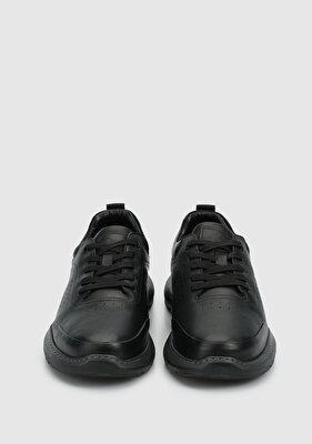Eclipse Siyah Deri Erkek Sneaker