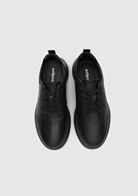 Eclipse Siyah Deri Erkek Sneaker