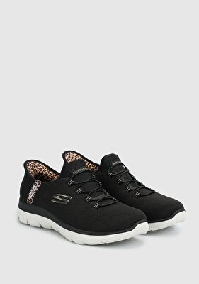 Skechers Bkmt Summıts Leopard Chıc Siyah Kadın Sneaker 150275Tk 