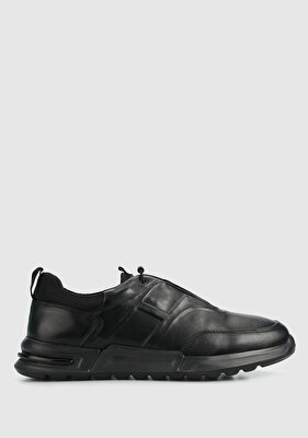 Provoq Siyah Deri Erkek Sneaker