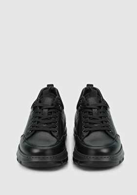 Eclipse Siyah Deri Erkek Sneaker