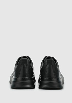 Provoq Siyah Deri Erkek Sneaker