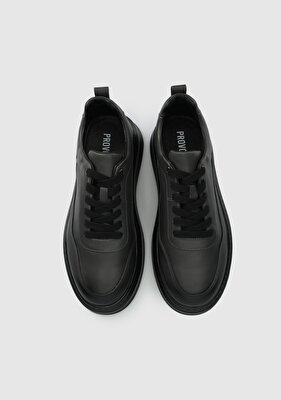 Provoq Gri Deri Erkek Sneaker