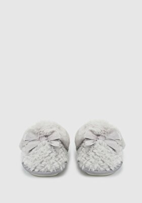 Twigy Gri Kadın Ev Terliği