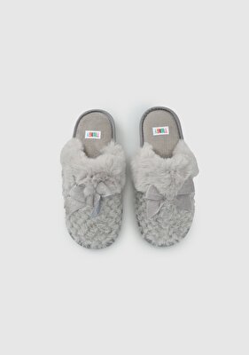 Twigy Gri Kadın Ev Terliği