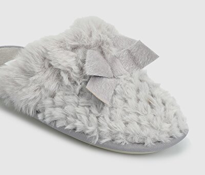 Twigy Gri Kadın Ev Terliği