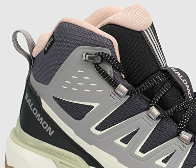Salomon Ultra 360 Edge Mıd Gore-Tex Siyah-Gri-Bej Kadın Outdoor Bot L47872700X 