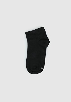 ECLIPSE SPORT Krem  Eclipse Sport ES005 Siyah Yarım Spor Tekli Çorap