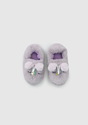 PELUCHE Lila Kız Çocuk Ev Terliği