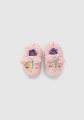 PELUCHE Pembe Kız Çocuk Ev Terliği