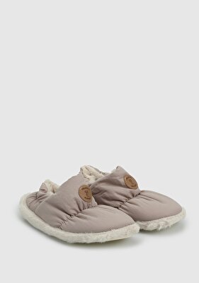 PELUCHE Bej Kadın Ev Terliği