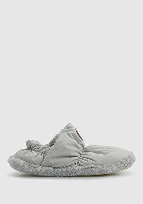 PELUCHE Gri Kadın Ev Terliği