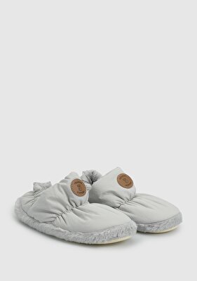 PELUCHE Gri Kadın Ev Terliği