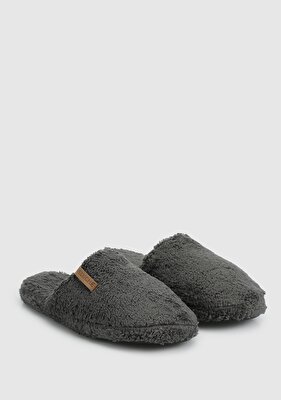 PELUCHE Gri Erkek Ev Terliği