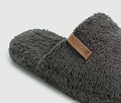 PELUCHE Gri Erkek Ev Terliği