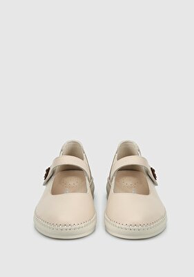 Eclipse Bej Deri Kadın Ayakkabı