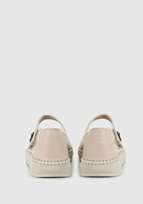 Eclipse Bej Deri Kadın Ayakkabı