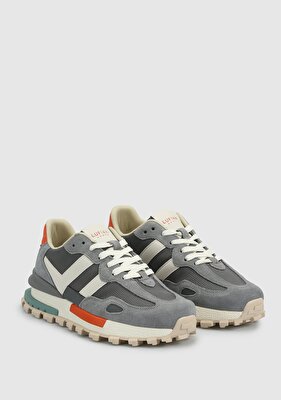 LUFİAN Gri Deri Kadın Sneaker