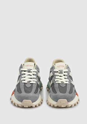 LUFİAN Gri Deri Kadın Sneaker
