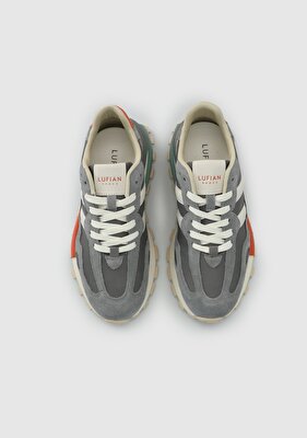LUFİAN Gri Deri Kadın Sneaker