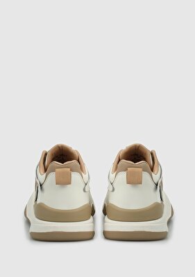 LUFİAN Bej Deri Kadın Sneaker