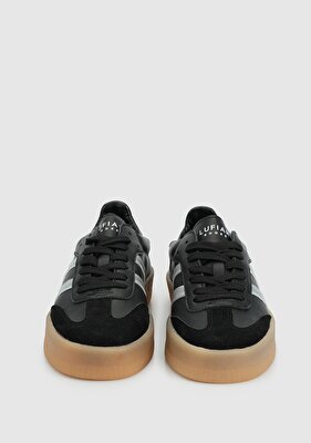 LUFİAN Siyah Deri Kadın Sneaker