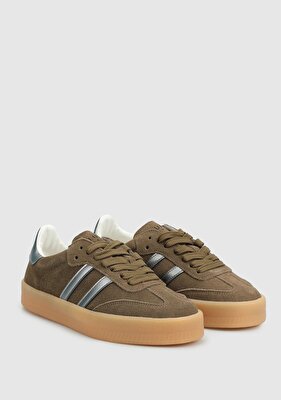 LUFİAN Kum Deri Kadın Sneaker