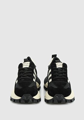 LUFİAN Siyah Deri Kadın Sneaker