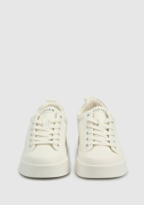 LUFİAN Beyaz Deri Kadın Sneaker