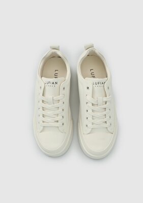 LUFİAN Beyaz Deri Kadın Sneaker