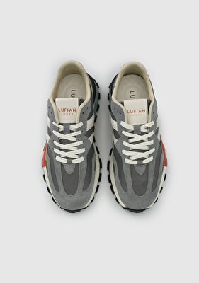 LUFİAN Gri Deri Erkek Sneaker