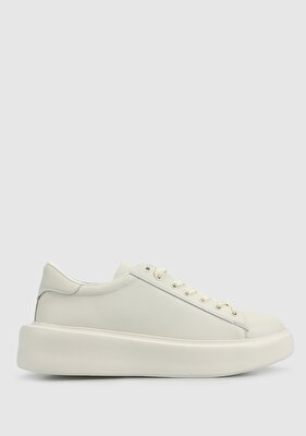 LUFİAN Beyaz Deri Erkek Sneaker