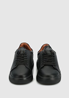 LUFİAN Siyah Deri Erkek Sneaker