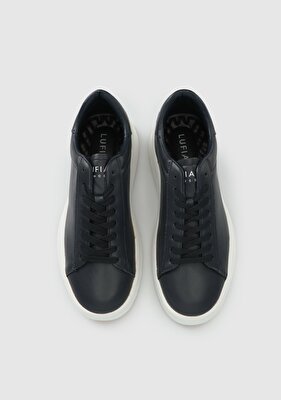 LUFİAN Lacivert Deri Erkek Sneaker
