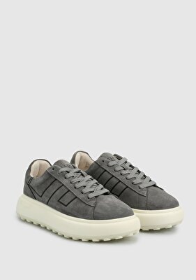 LUFİAN Gri Deri Erkek Sneaker
